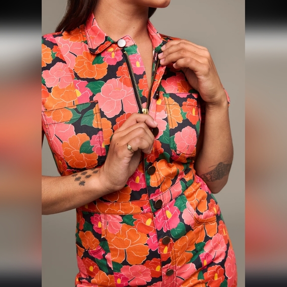 Mixed By Nasrin Pants - Mixed By Nasrin The Classic Jumpsuit In Ruby